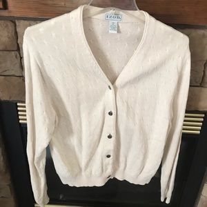 Izod Golf creamcardigan